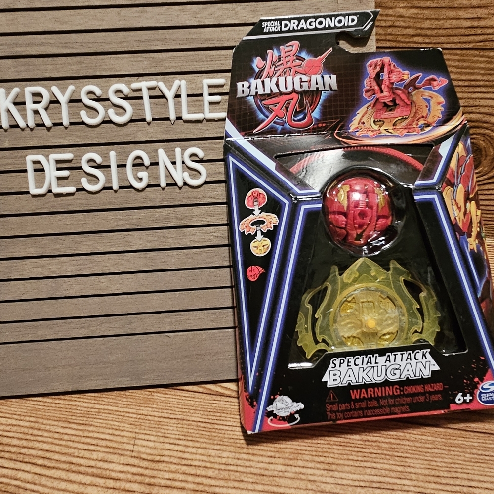 BAKUGAN Special Attack DRAGONOID Red Spin Master Battle League ~ NEW